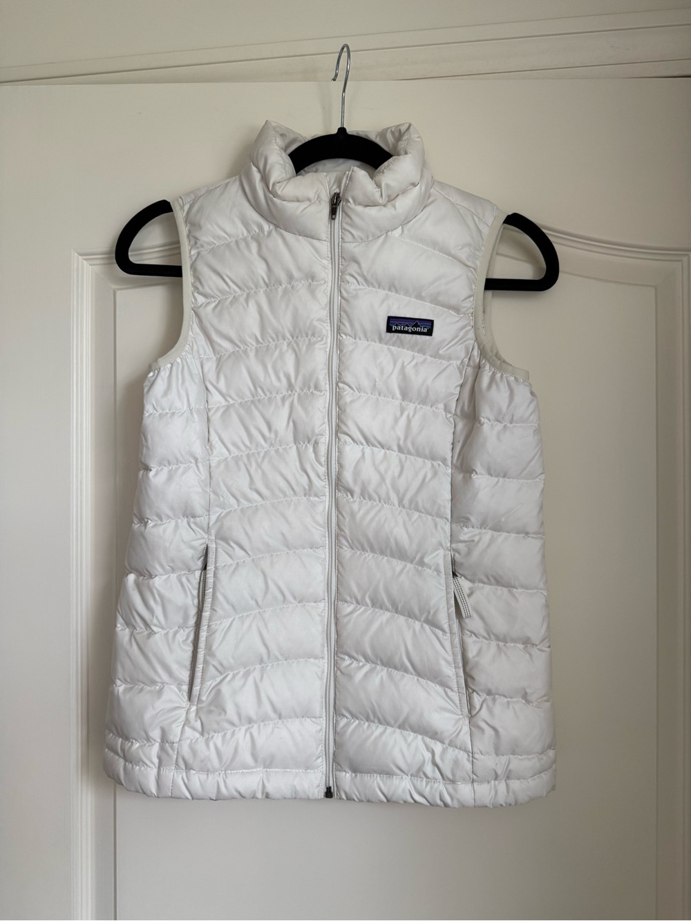 Patagonia White Quilted Puffer Vest